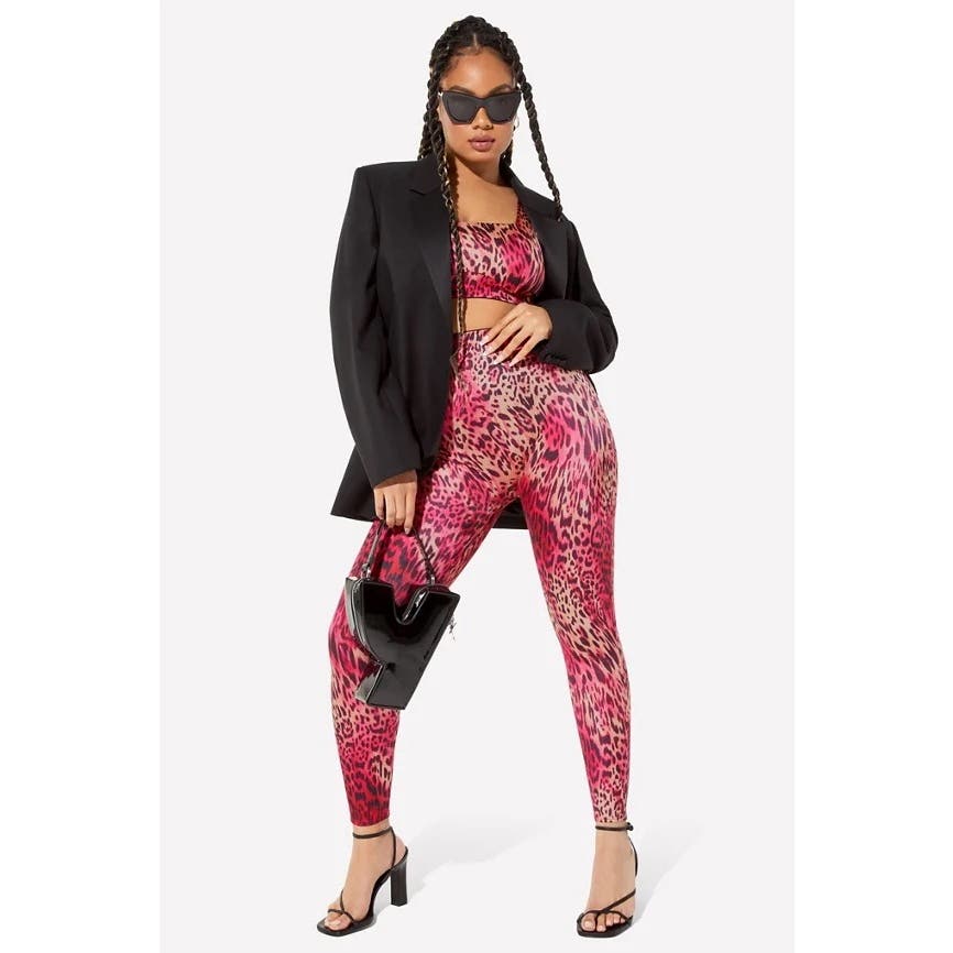 New Fabletics Yitty Kitty Headliner Shaping Bralette And Legging Set Size M